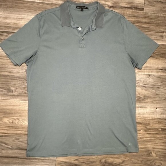 Robert Barakett Men's 100% Pima Cotton Short Sleeve Blue Polo Shirt Size Large - Picture 1 of 5
